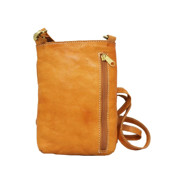 Solena Woven Leather Mini Crossbody