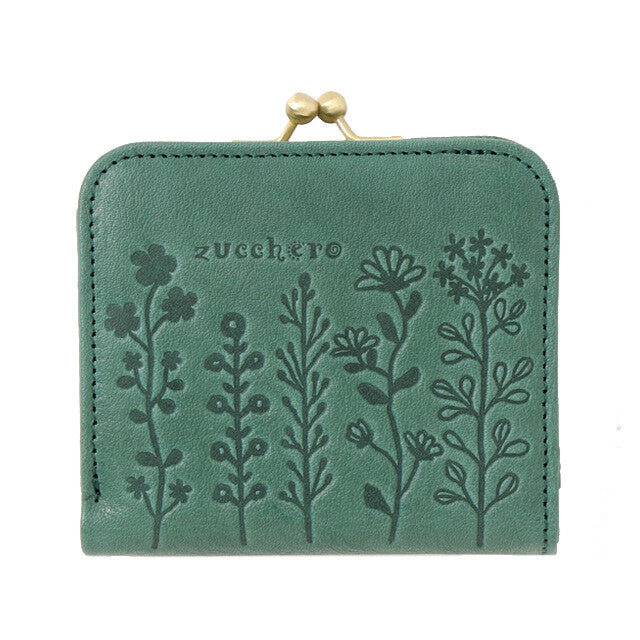 Flora Kiss-Lock Leather Wallet