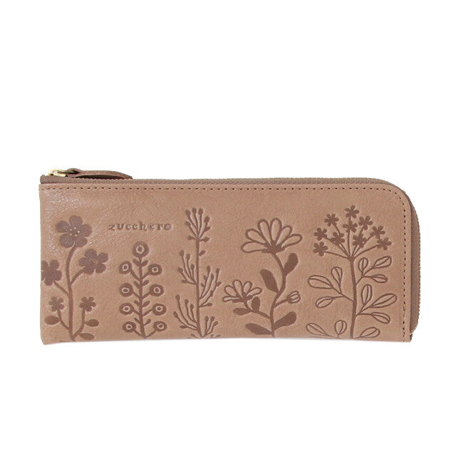 Flora L-Zip Leather Wallet