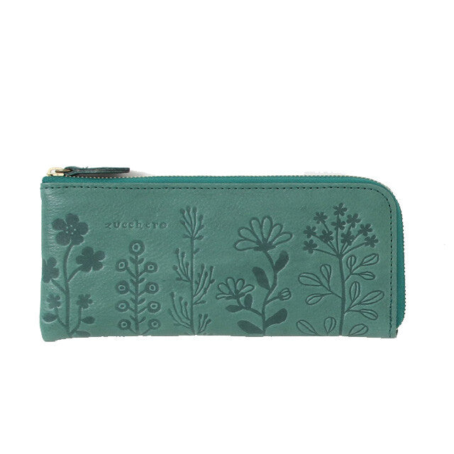 Flora L-Zip Leather Wallet
