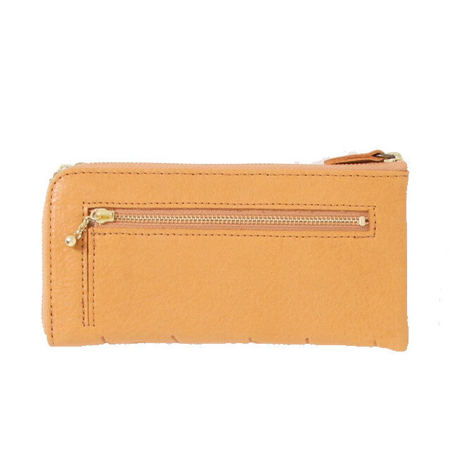 Flora L-Zip Leather Wallet