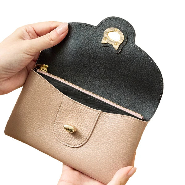 Lunelle Cat-Turn Leather Wallet