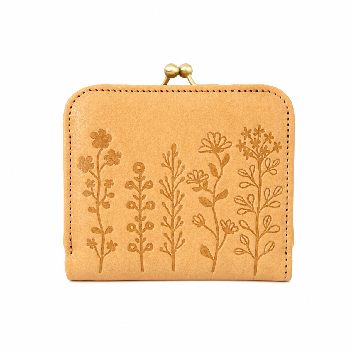 Flora Kiss-Lock Leather Wallet