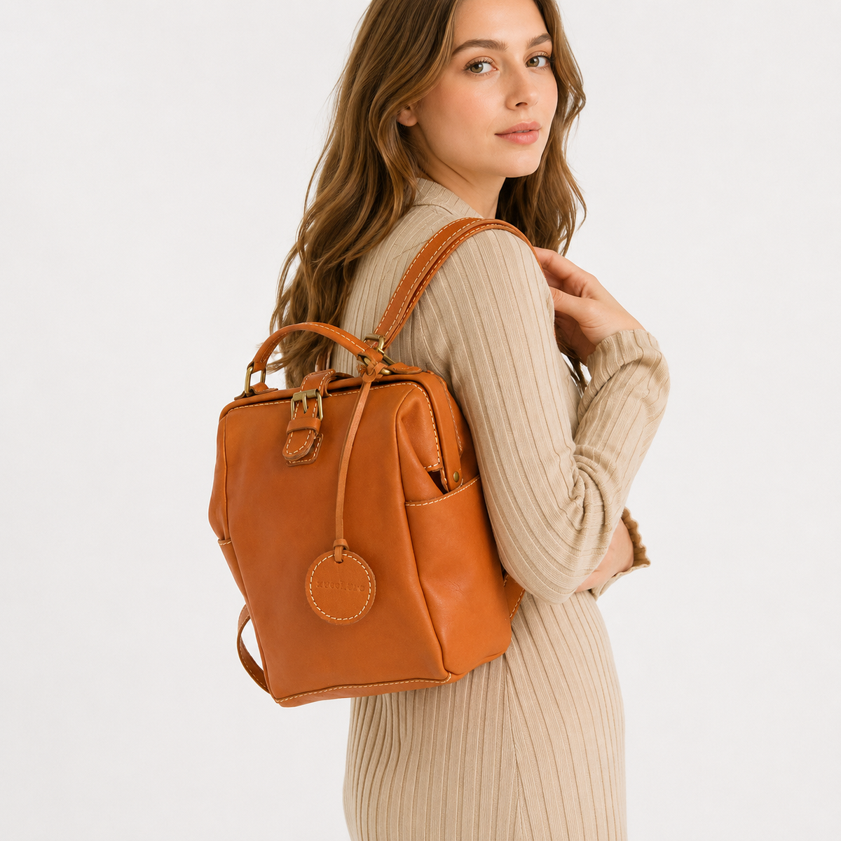 Terra Dulles Leather Backpack