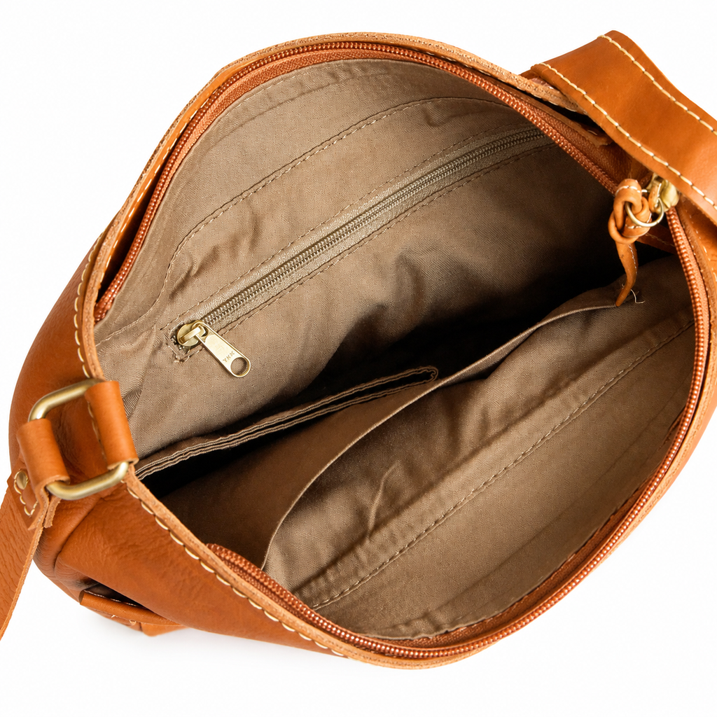 Terra Weave Leather Crossbody Bag