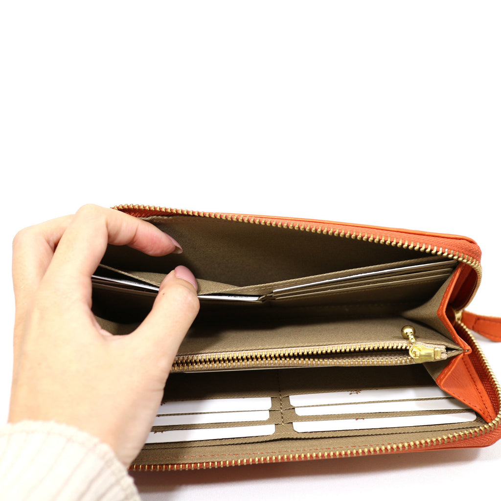 Dotelle Leather Long Wallet
