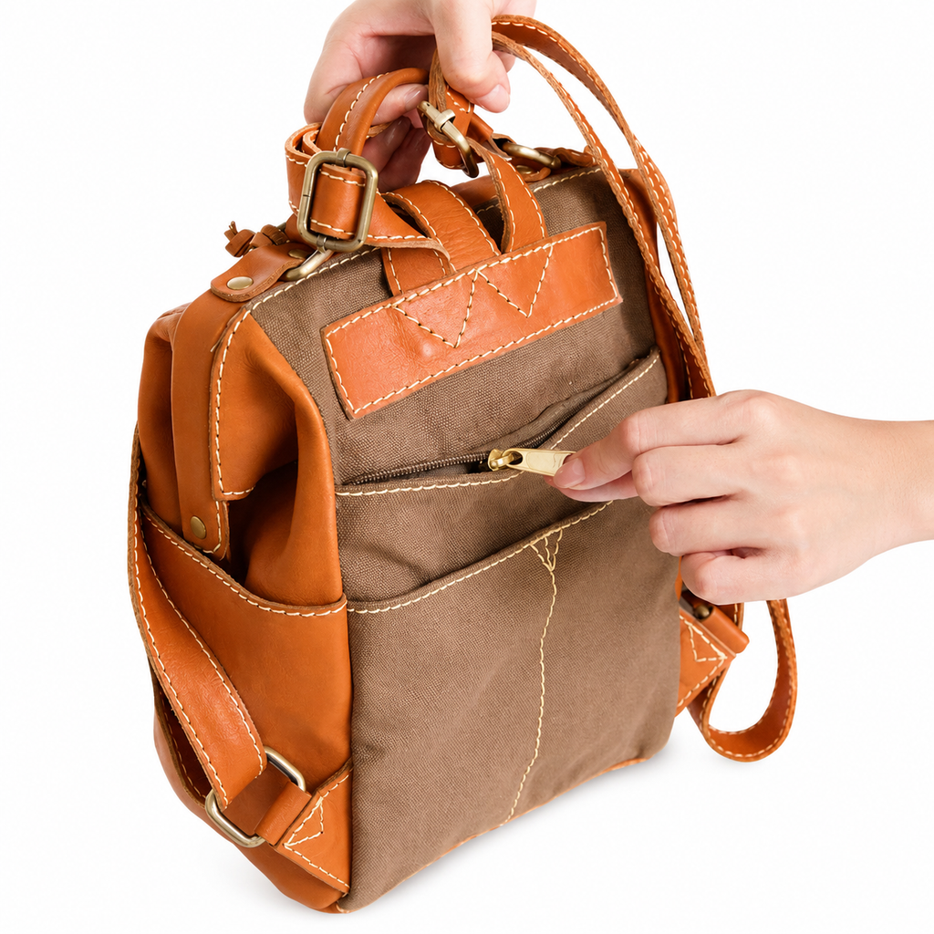 Terra Dulles Leather Backpack