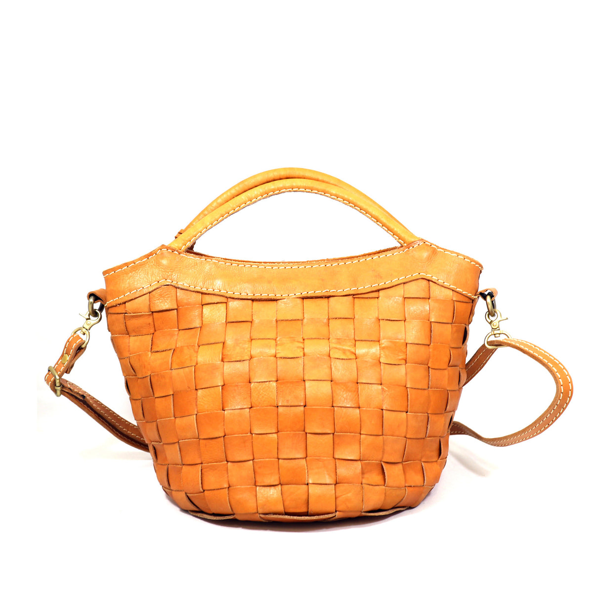 Terra Woven Leather Bag