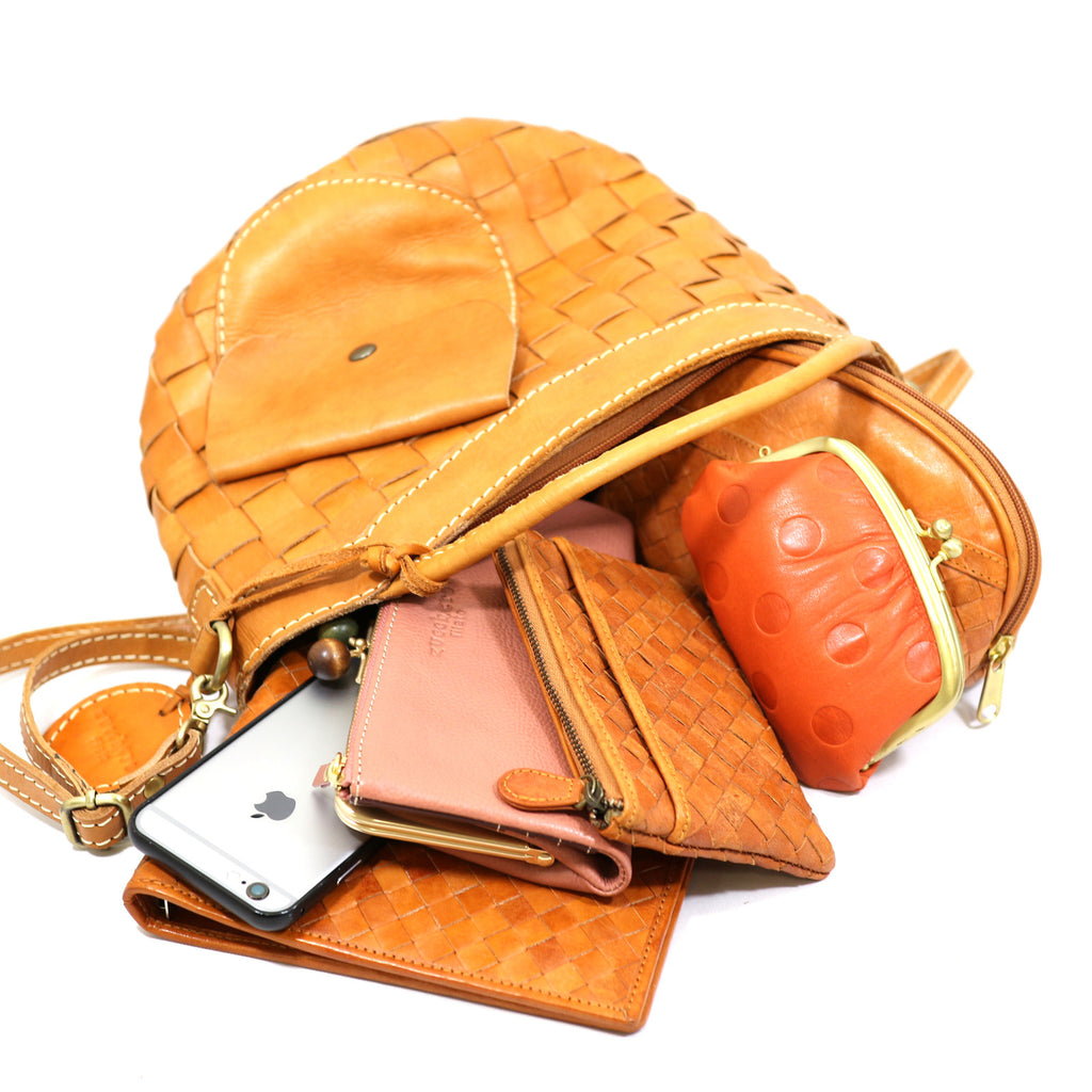 Terra Woven Leather Bag