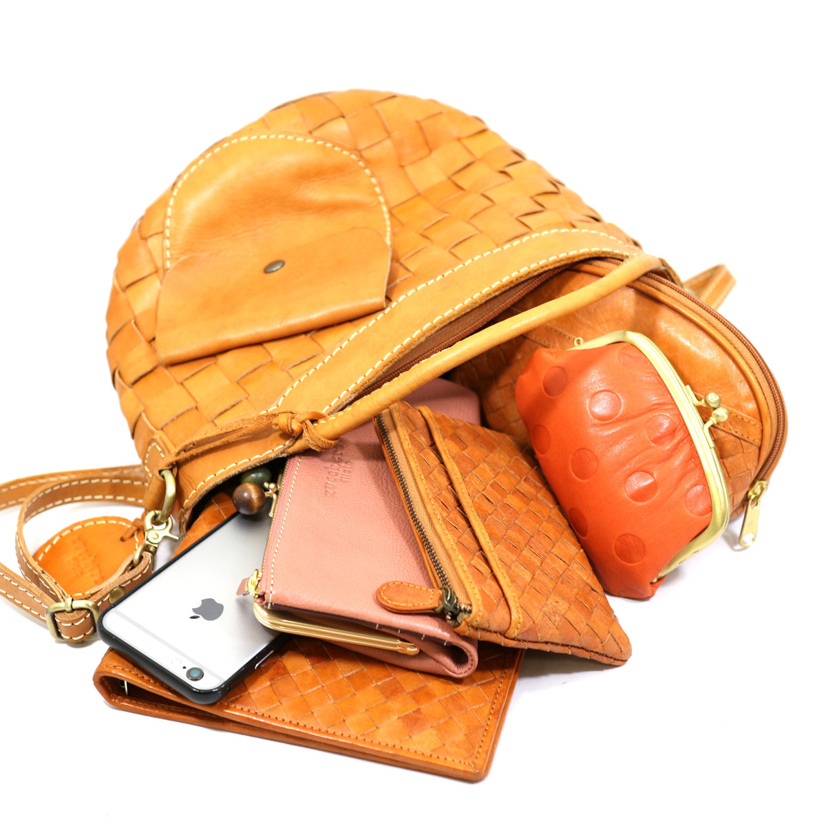 Terra Woven Leather Bag