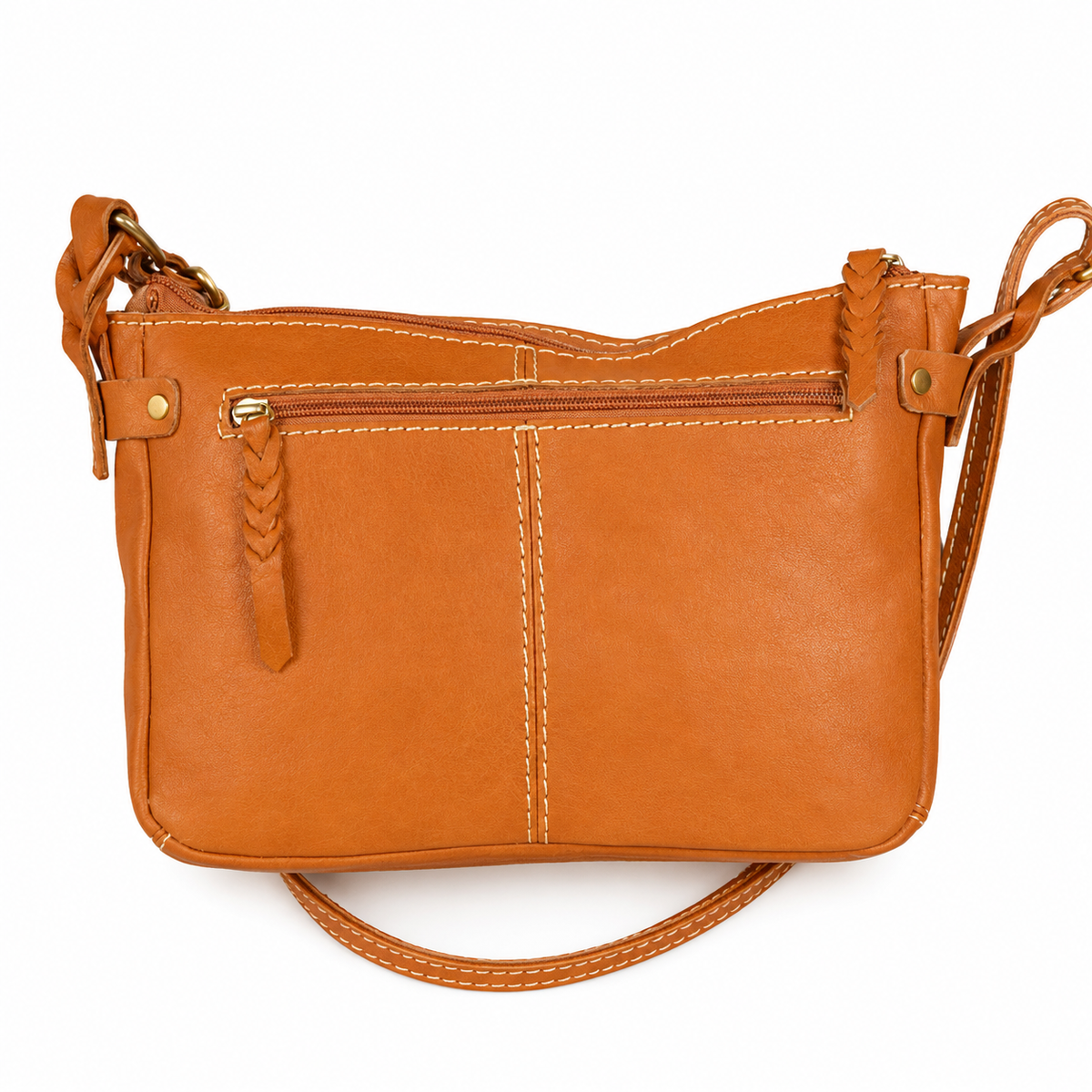 Terra Woven Leather Crossbody Bag