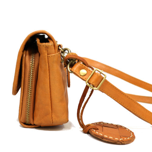 Terra Woven Leather Wallet Bag