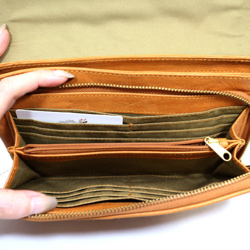 Terra Woven Leather Wallet Bag