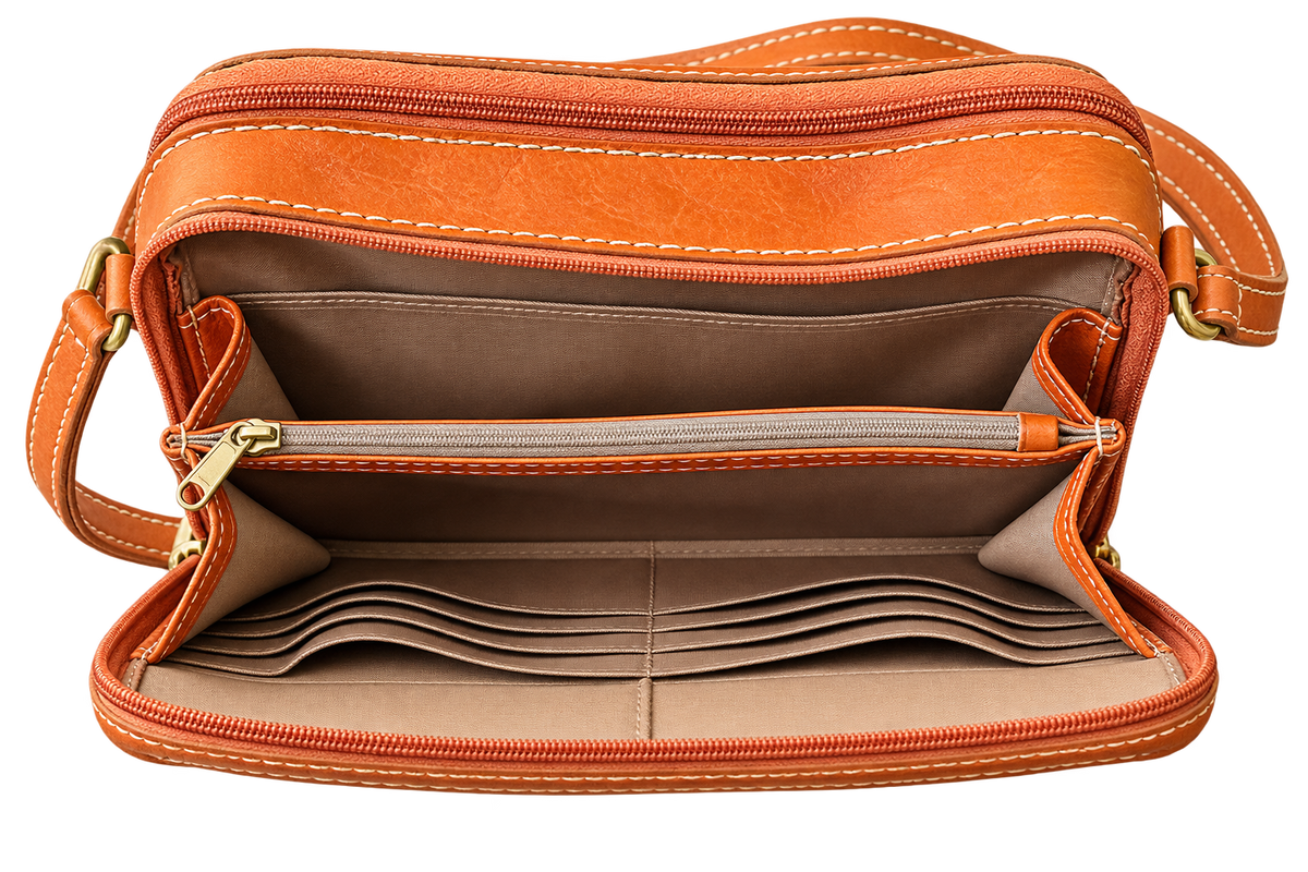 Terra Leather Crossbody Bag