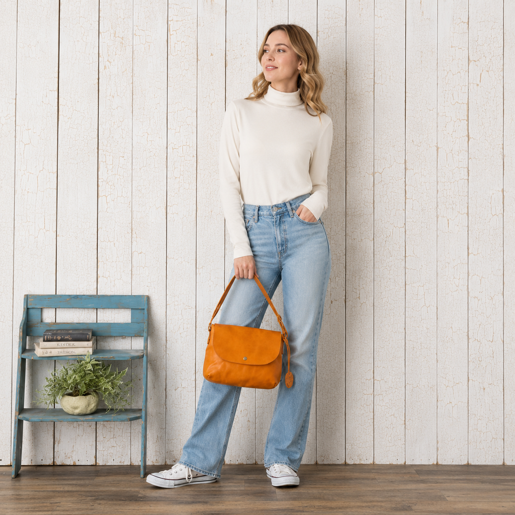 Natura Nume Leather Shoulder Bag