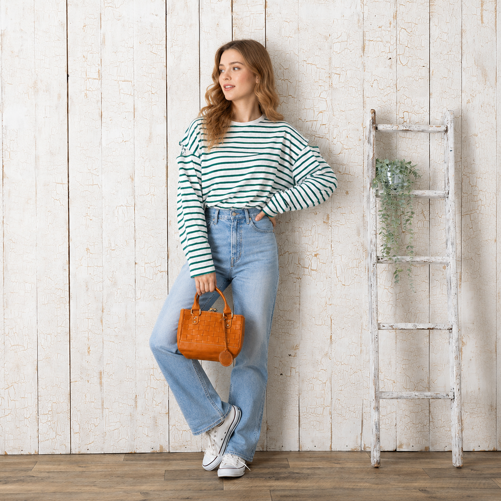 Terra Woven Kiss-Lock Bag