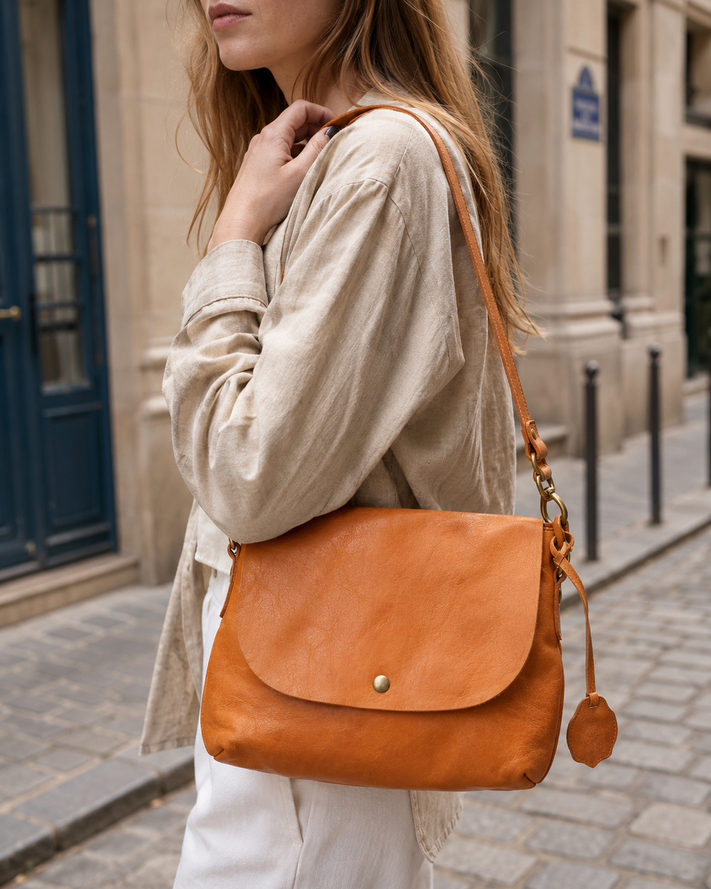 Natura Nume Leather Shoulder Bag