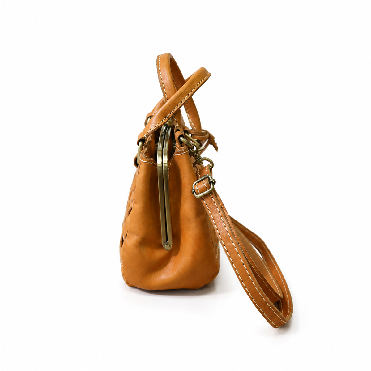 Terra Woven Kiss-Lock Bag