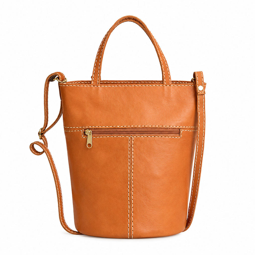 Terra Cylinder Leather 2-Way Bag