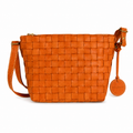 Terra Woven Leather Shoulder Bag