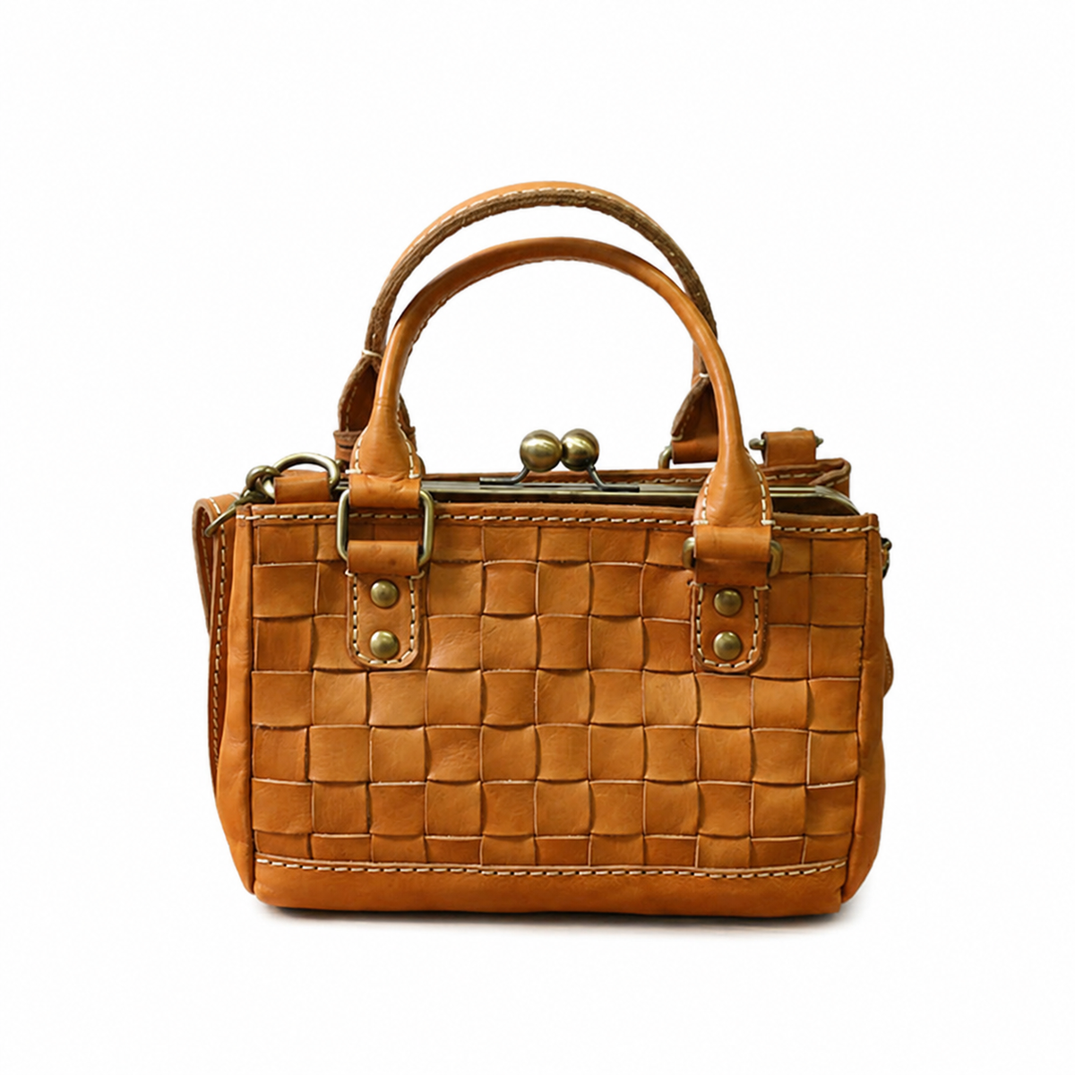 Terra Woven Kiss-Lock Bag