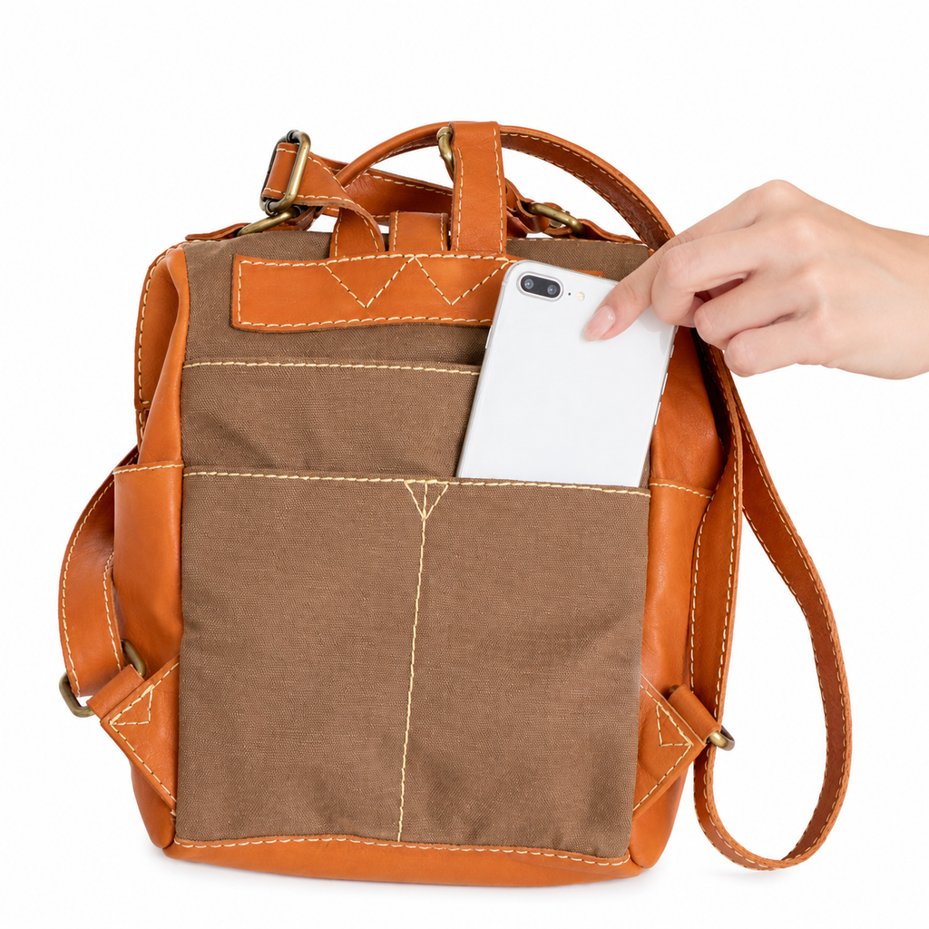 Terra Dulles Leather Backpack
